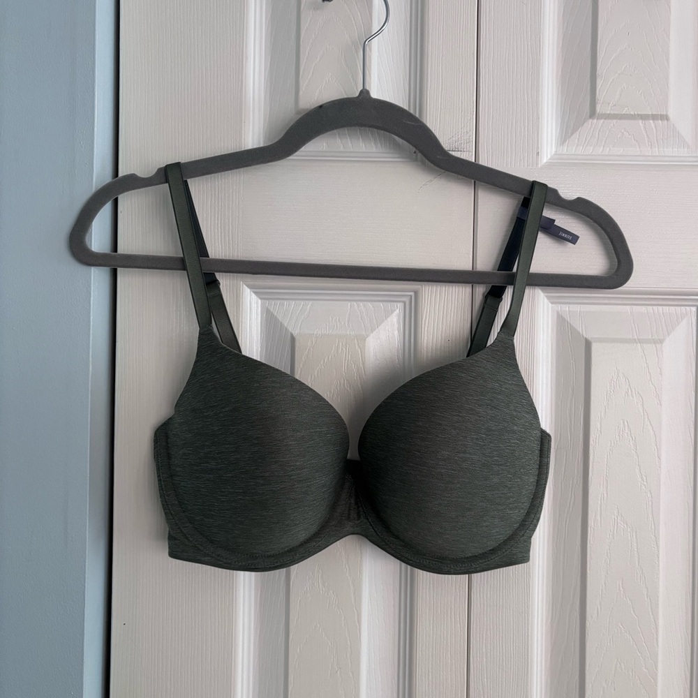 NWT Aerie Real Sunnie Demi Push Up Bra - Heather Olive